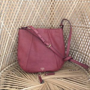 Fossil Gwen Expandable Crossbody Bag Brick Red OBO